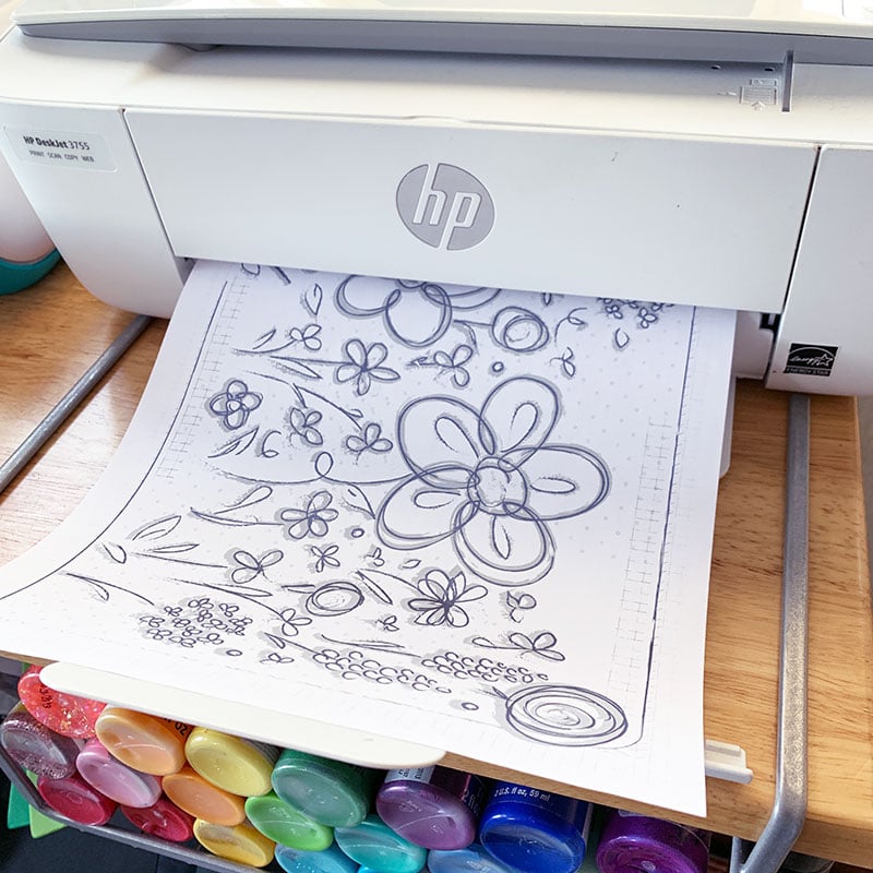 printing coloring pages at home