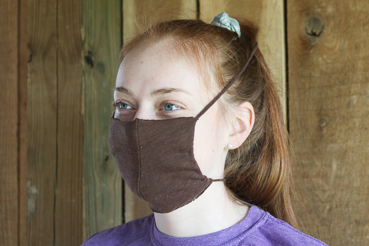 t-shirt face mask with no sewing