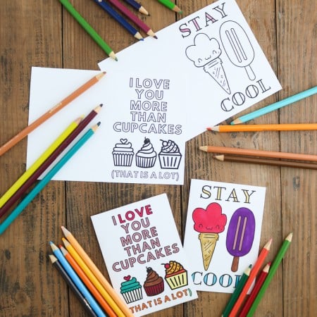 printable cards to color