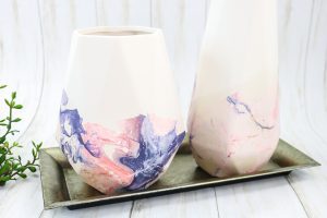 adding marbled paint to any surface