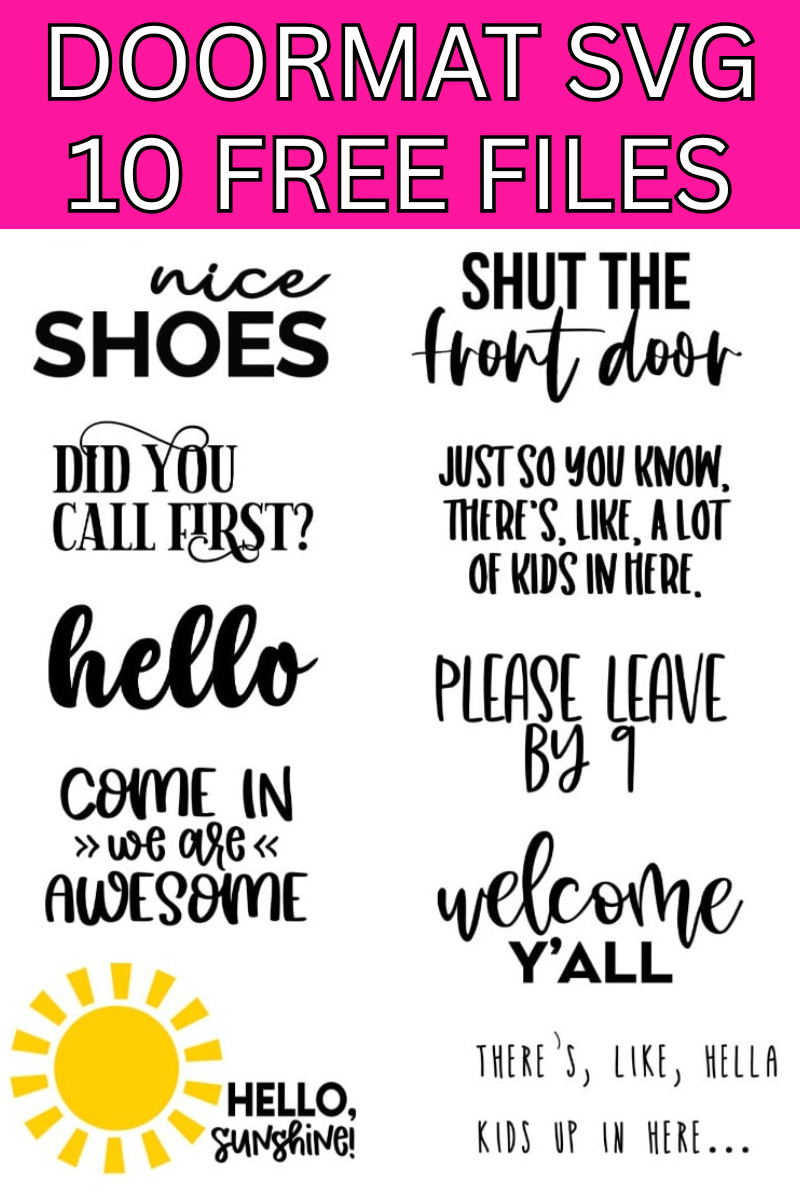 Doormat SVG 10 Free Files