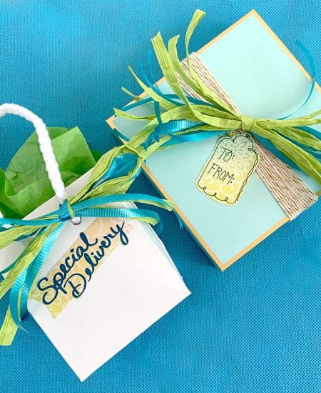 handmade gift tags on presents