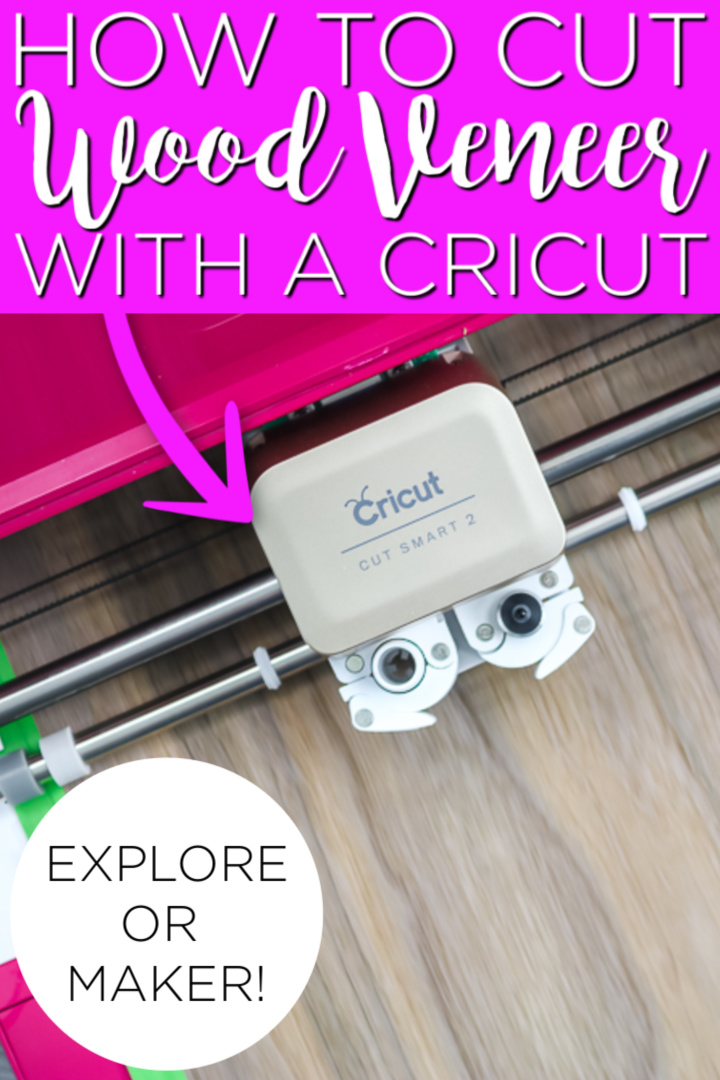 Cutting wood veneer with a Cricut has never been easier! And this method works on your Cricut Explore or your Cricut Maker so start making those wood projects today! #cricut #cricutcreated #wood #woodcrafts #woodcrafting #woodveneer #cricutexplore #cricutmaker