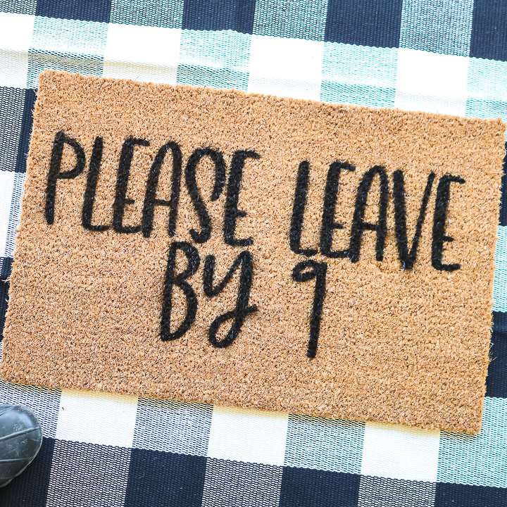 DIY Doormat with a Cricut Machine