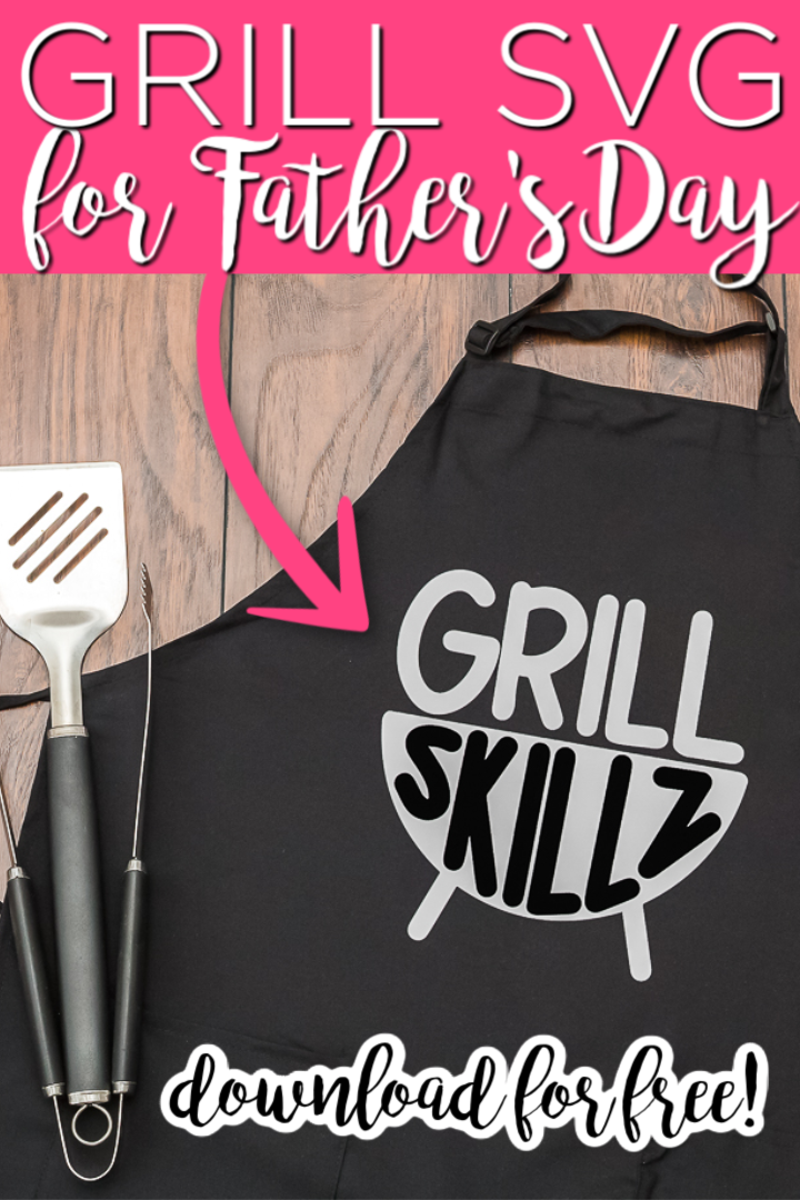 Download this free grill SVG and make something for dad this Father's Day! Post includes 12 other free Father's Day SVG files as well so you have a ton of options! #svg #freesvg #fathersday #grill #grilling #dad #cutfile #cricut #cricutcreated 