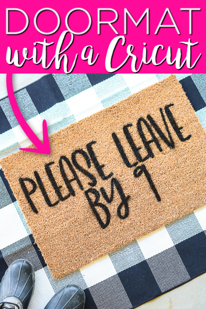 Learn how to make a DIY doormat with your Cricut machine and this tutorial. Includes 11 free SVG files to use to make your custom doormats! #doormat #cricut #cricutcreated #cricutprojects #cricutideas #svg #freesvg #cutfile #freecutfile