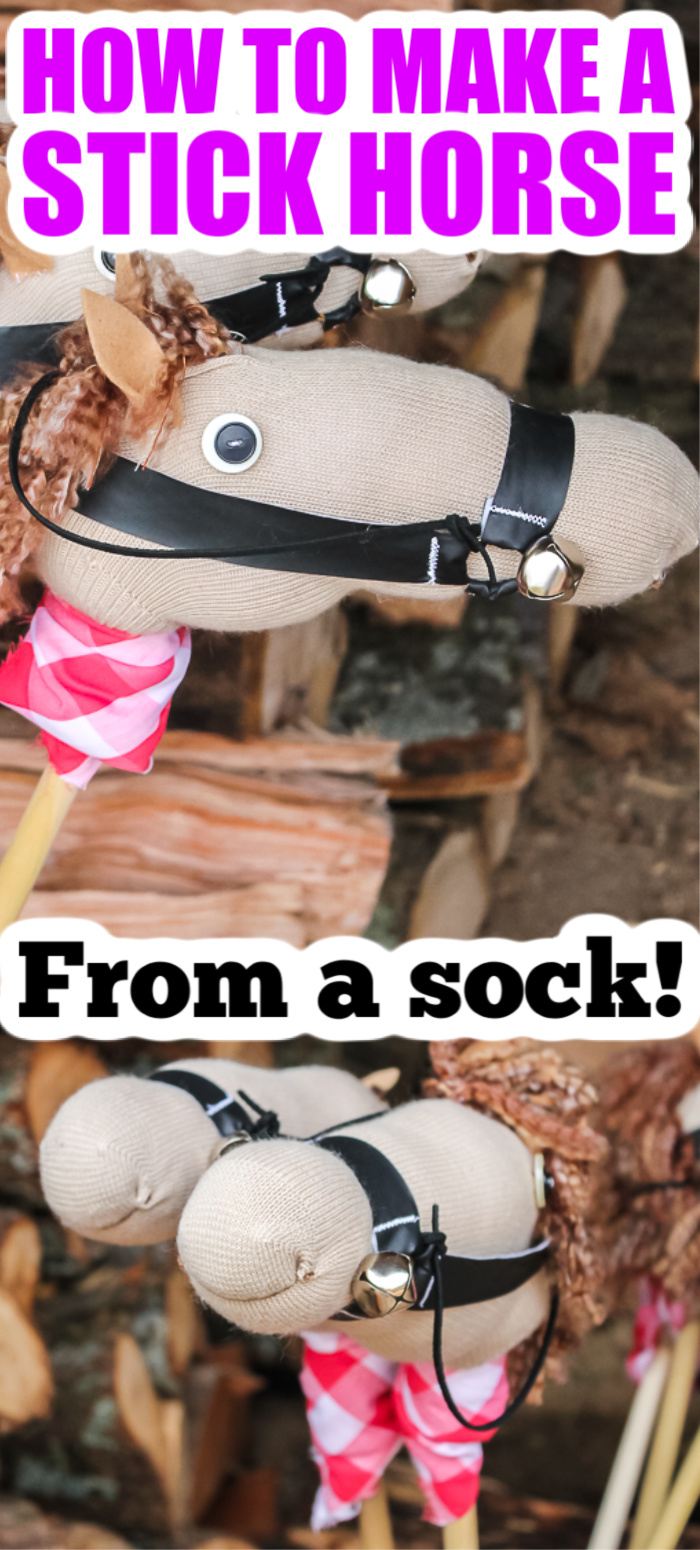 DIY Stick Horse from a Sock Tutorial Angie Holden The Country Chic