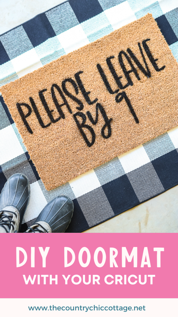 DIY Doormat with a Cricut Machine
