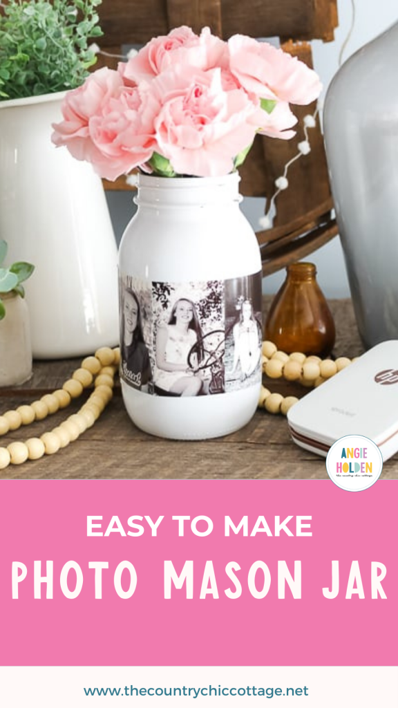 DIY easy to make photo mason jar