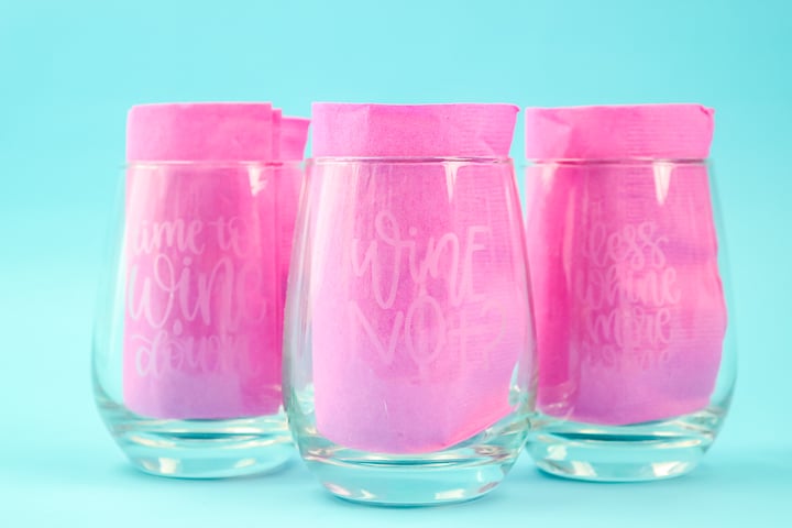 etched wine glasses