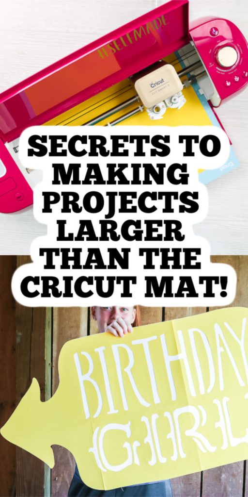 Secrets to Making projects larger than your Cricut mat
