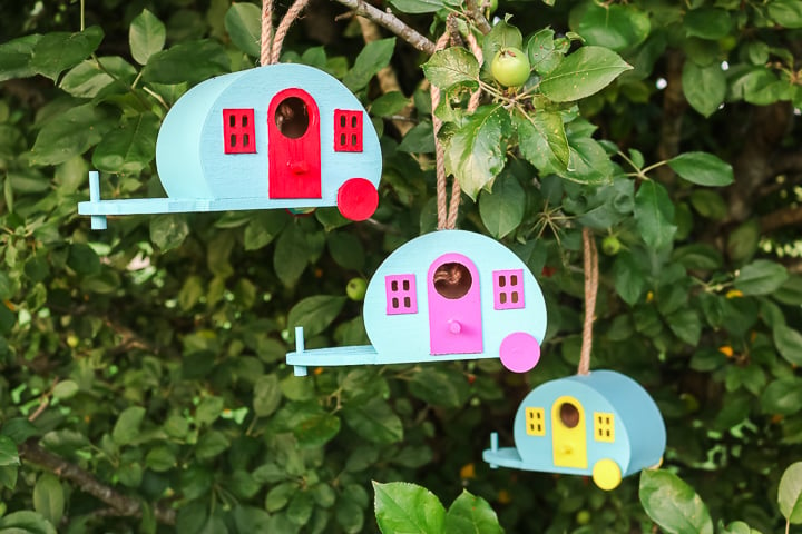 painted birdhouses