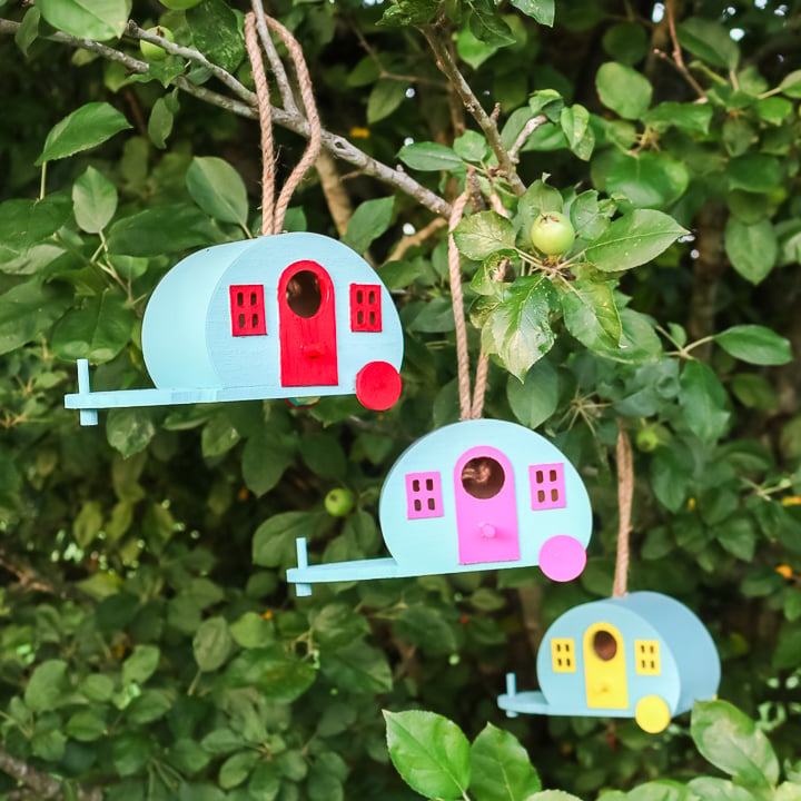 camper birdhouses