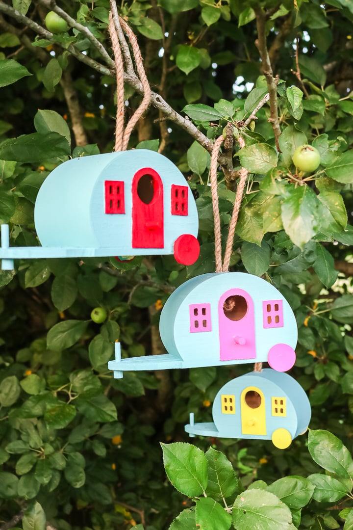retro birdhouses