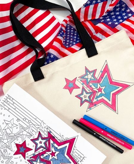 make a patriotic tote bag