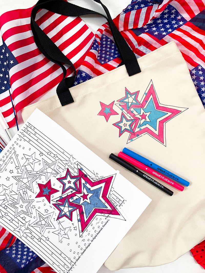 Coloring Page Tote Bag DIY