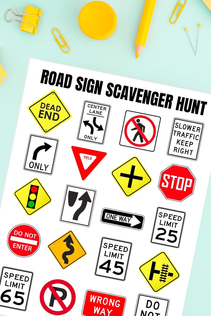 road trip activities printables free