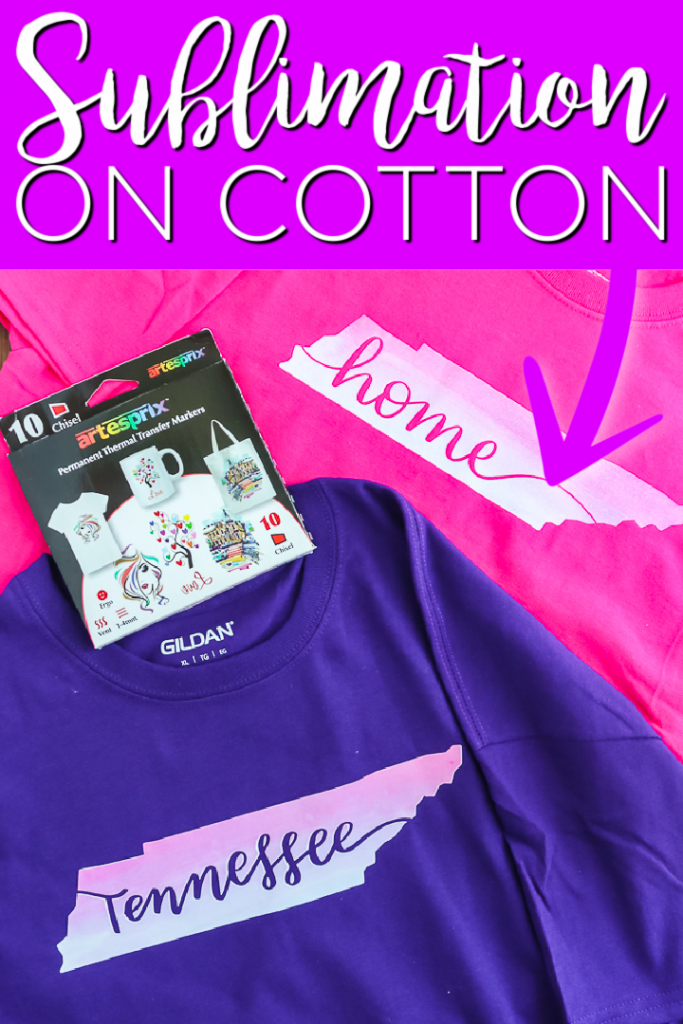 Vous pensez que la sublimation sur coton n'est pas possible? J'ai deux méthodes à utiliser sur vos articles en coton pour tous vos modèles de sublimation. #sublimation #cricut #cricutcreated #coton #shirts #sublimate #sublimationink