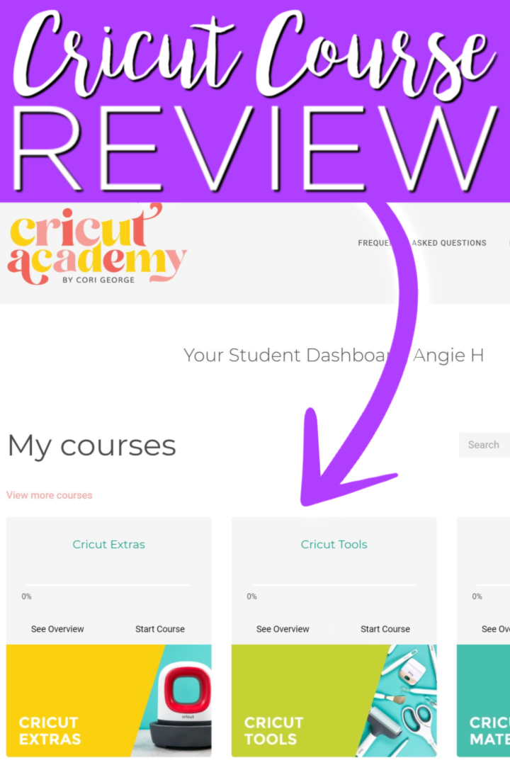 Un examen du cours Cricut pour vous! Si vous vous êtes déjà posé des questions sur la Cricut Academy ou sur l'inscription aux cours Cricut, cet article peut vous aider! #cricut #cricutcreated #cricutcourse #cricutacademy #cricutclasses