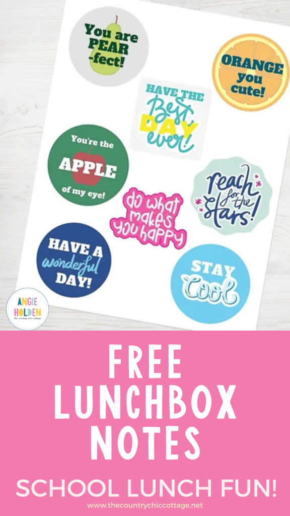 free lunchbox notes