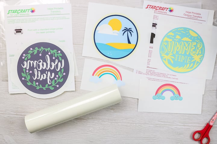 Inkjet Printable Heat Transfer Vinyl for Cricut