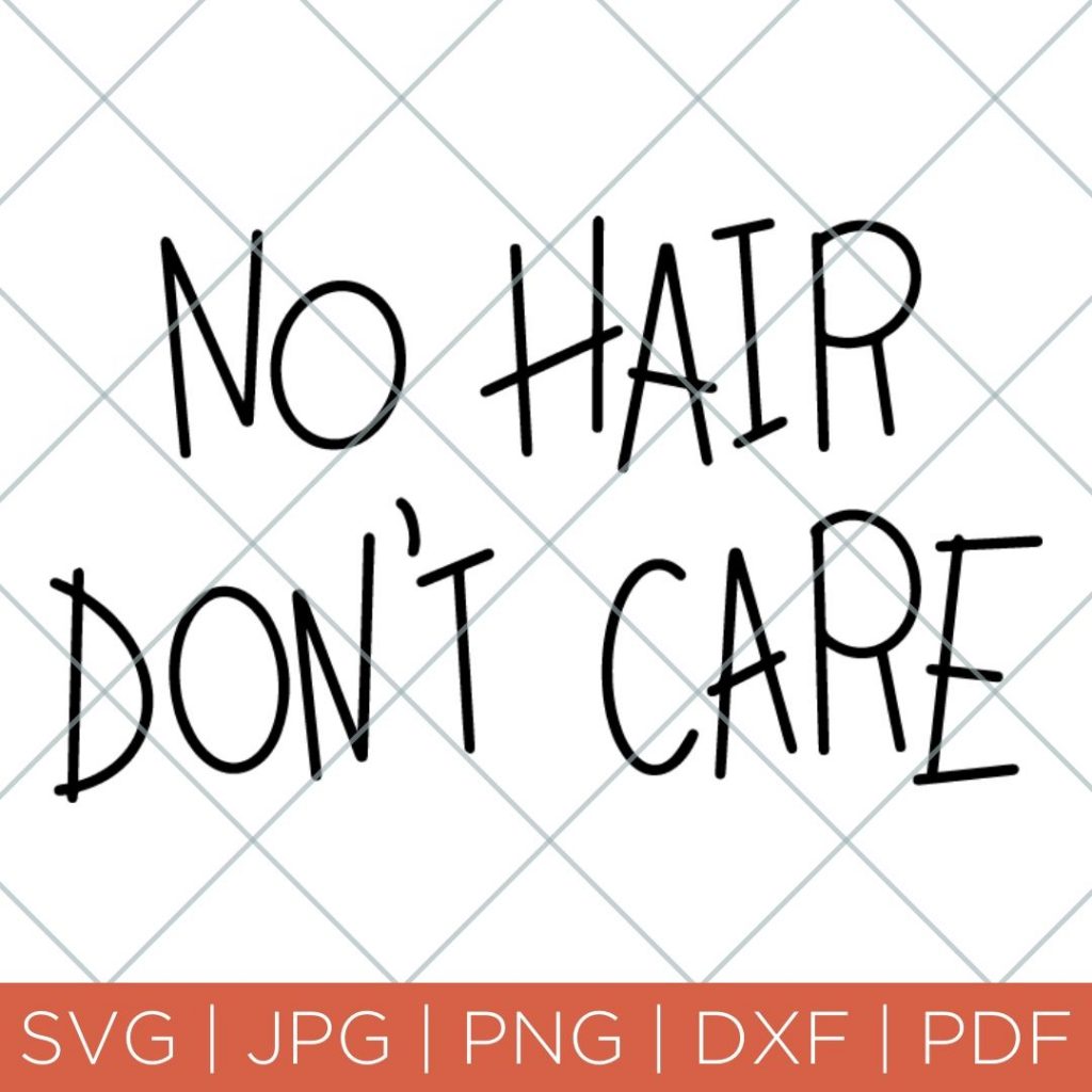 no hair don't care svg file