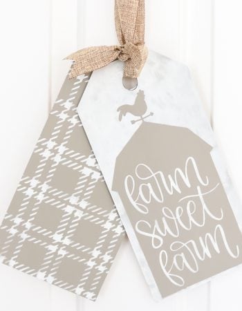 farmhouse style door tags