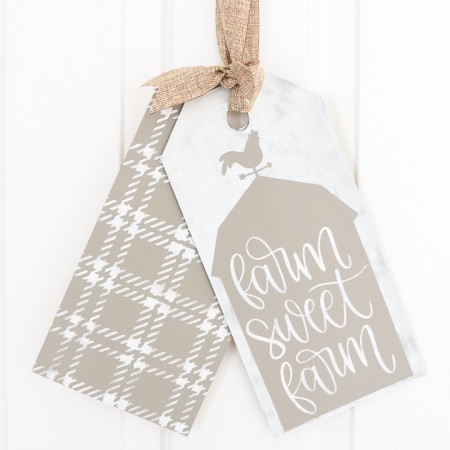 farmhouse style door tags