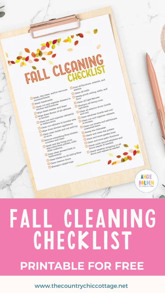 fall cleaning checklist
