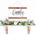 family sign made with a cricut