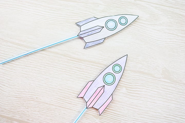 kids rockets made from paper