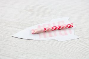 assembling a rocket from paper