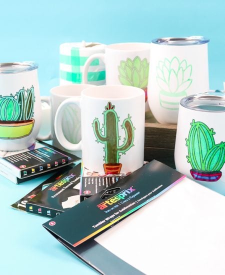 mugs and tumblers with sublimated ink