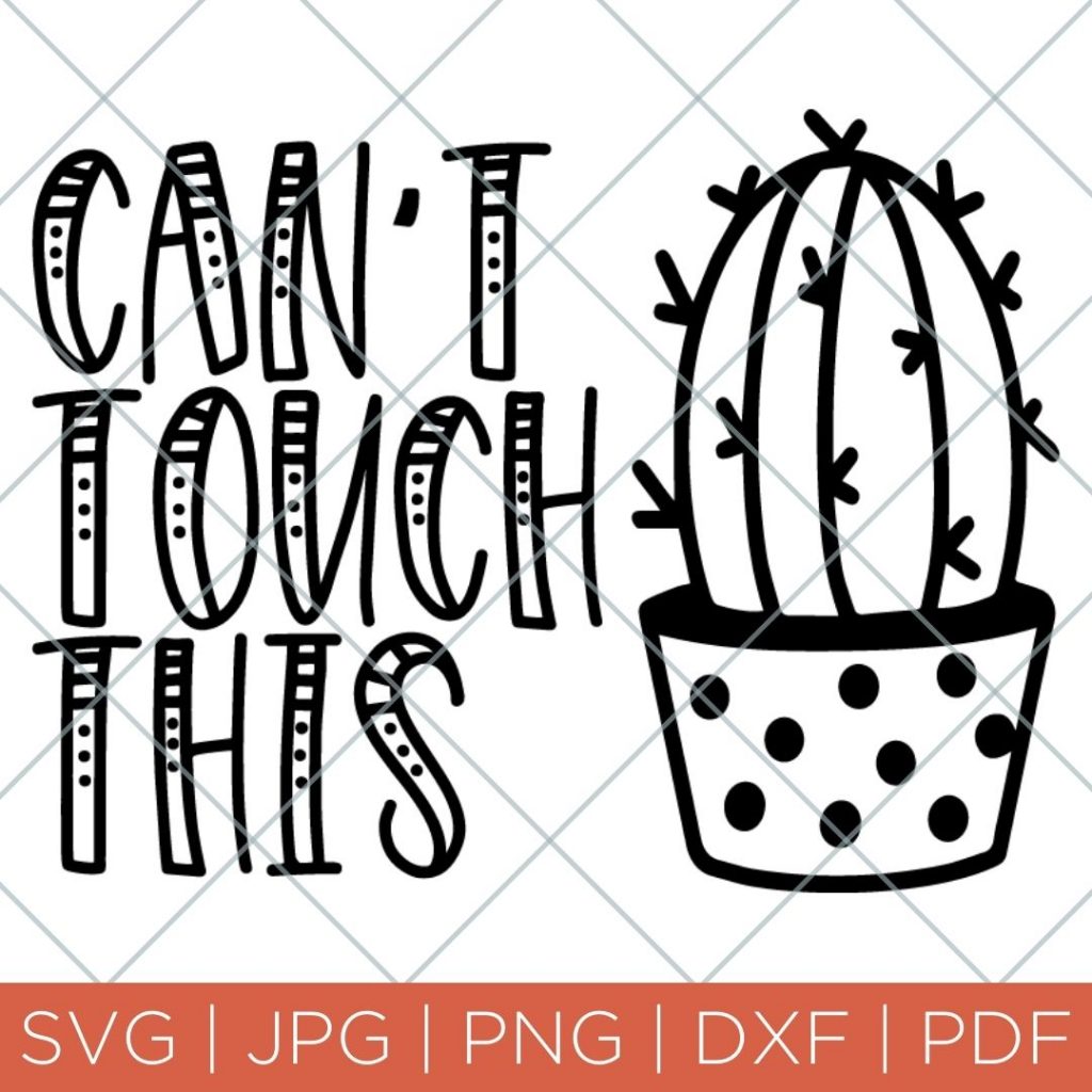 can't touch this cactus svg