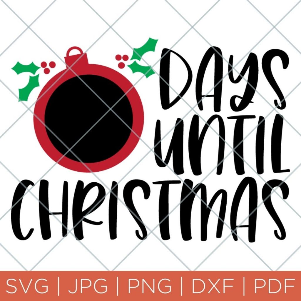 days until christmas svg