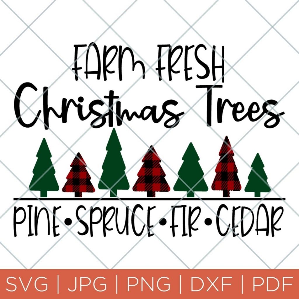 farm fresh christmas tree svg