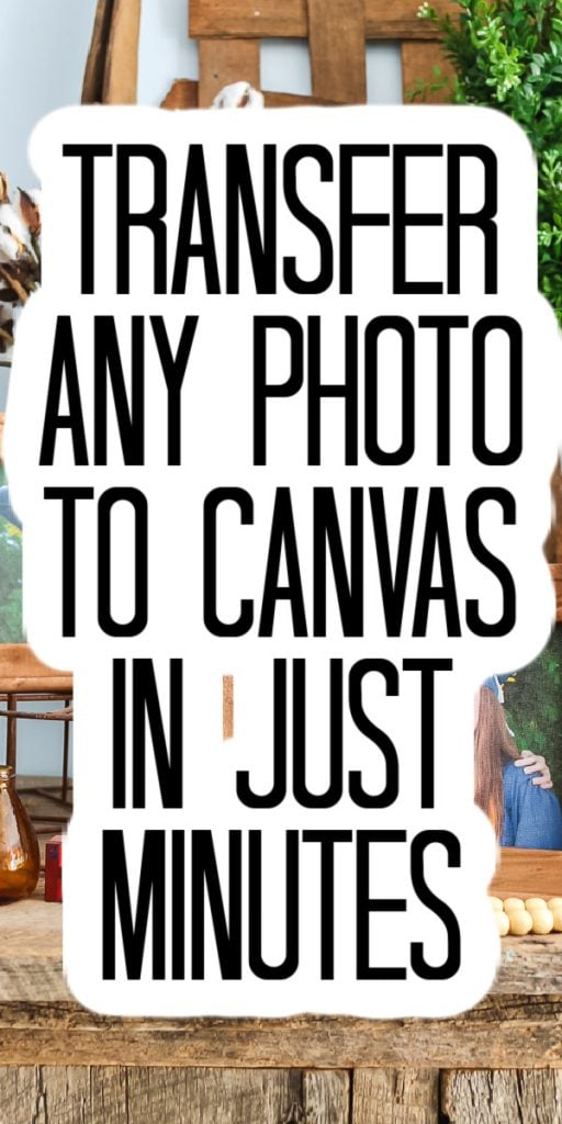 It only takes minutes to do this simple and easy DIY project. Transfer a photo to canvas for some gorgeous art for you home! #canvas #homedecor #decor