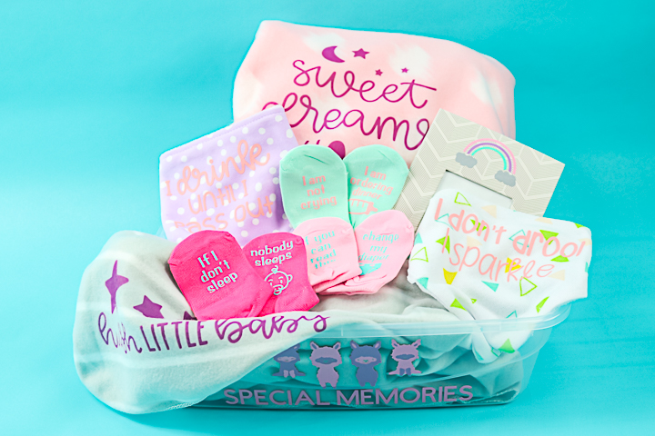 dollar store baby gift basket