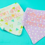 funny baby bibs with iron on