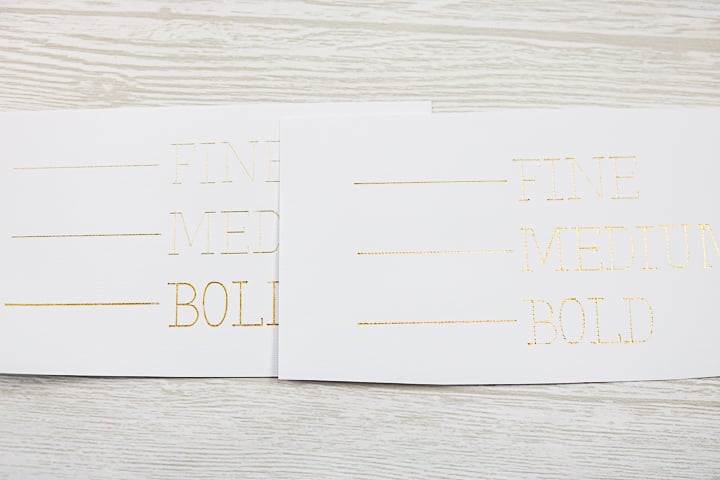 Outil de transfert de feuille Cricut versus plume de feuille