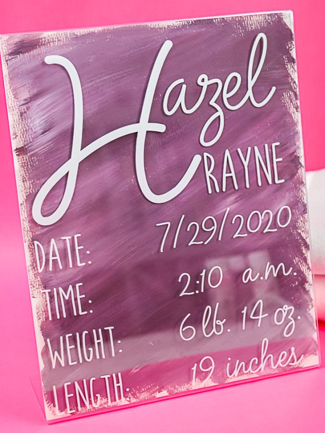 Painted Acrylic Sign from the Dollar Store Story Angie Holden The