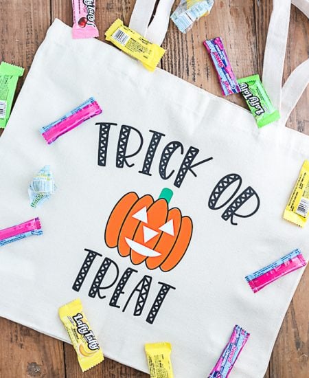 glow in the dark trick or treat bag