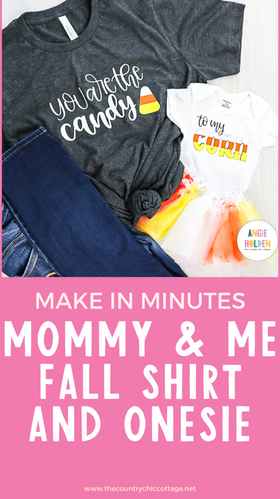 mommy and me fall shirt and onesie
