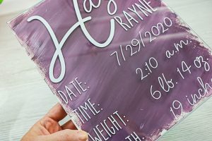 dollar store acrylic sign craft