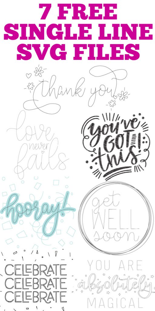 Get Well Soon SVG and More Free Single Line Files - The Country Chic