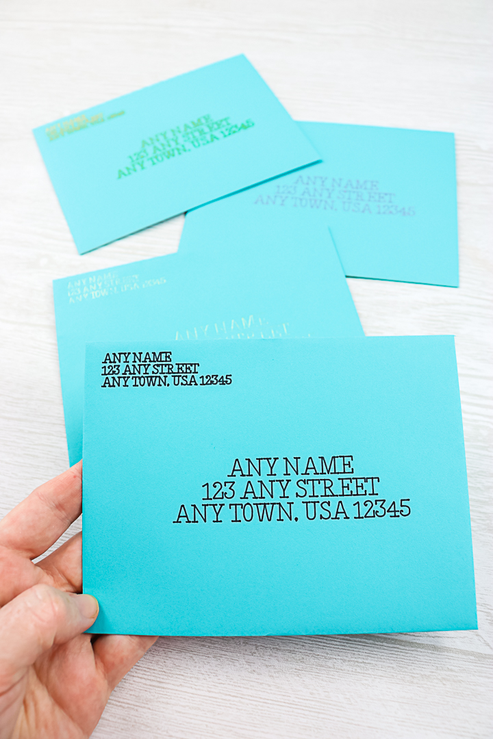 how to use a cricut for addressing envelopes