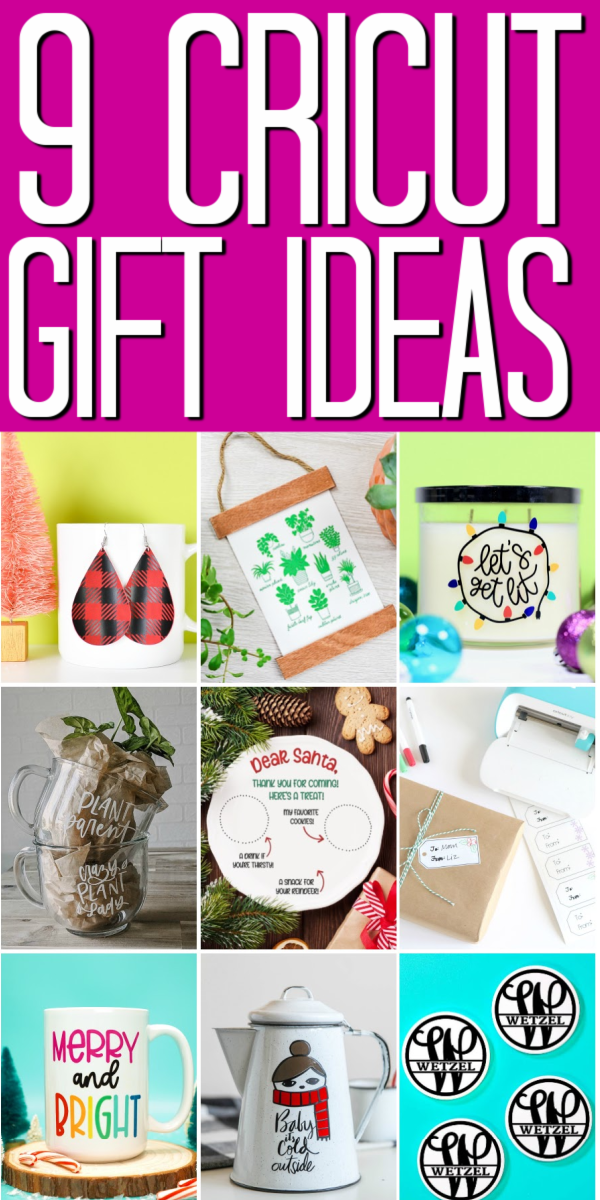 9 idées cadeaux Cricut