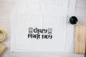 crazy plant lady tea towel