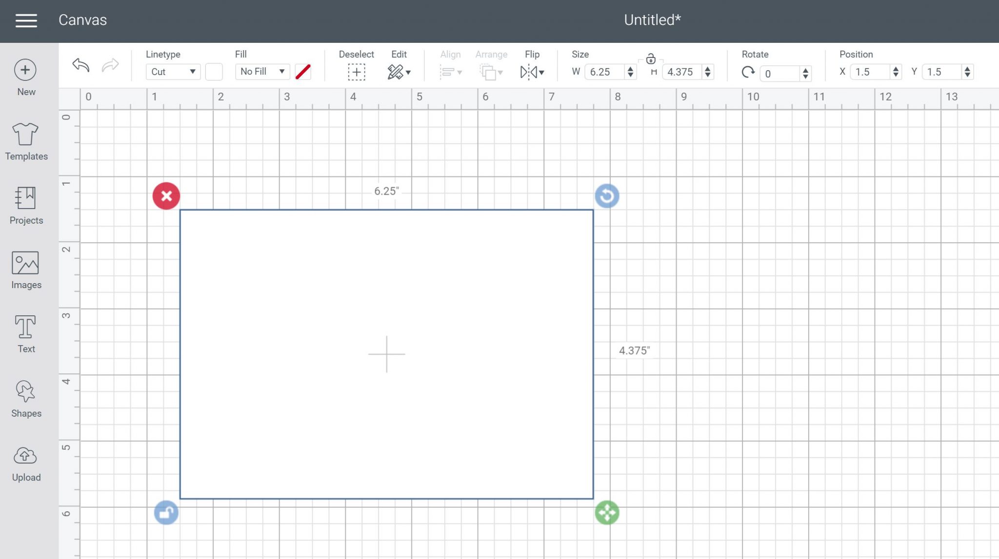 draw rectangle for envelope