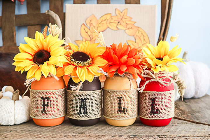 fall mason jars